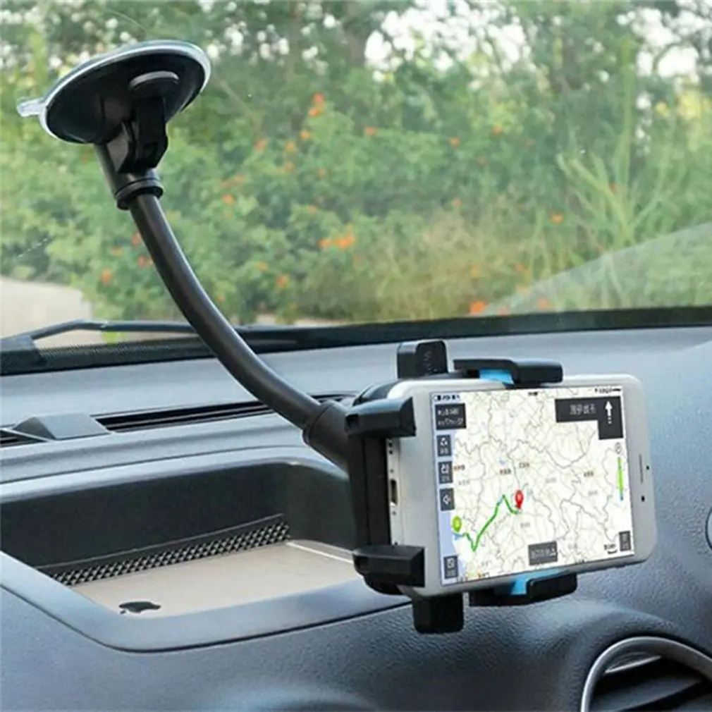 new car phone holder bracket mount cup holder universal car mount mobile suction windshield phone locking car accessories free global shipping