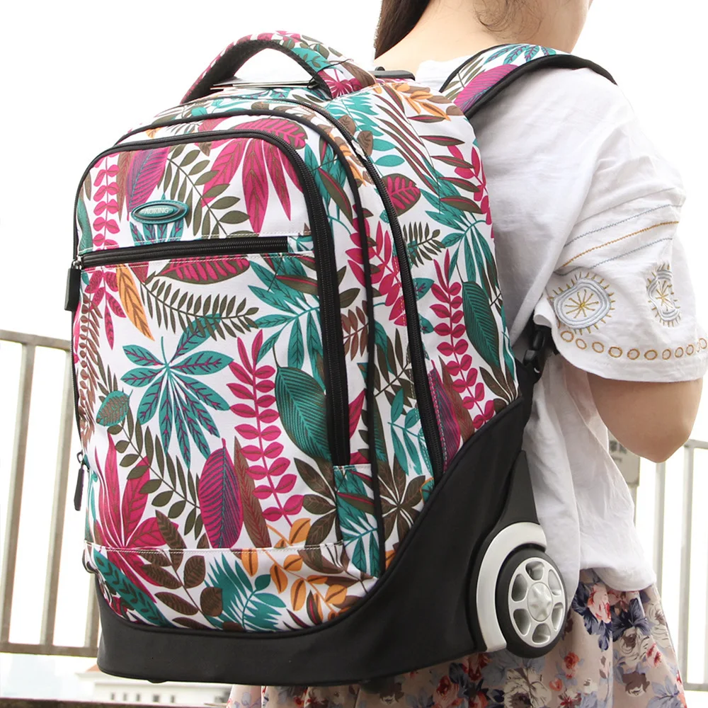 18 дюймовый рюкзак на колесиках детский школьный школьная сумка для