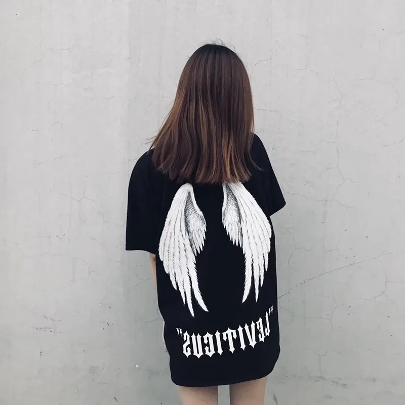 Женские рубашки в стиле харадзюку короткая уличная одежда хлопковая готическая