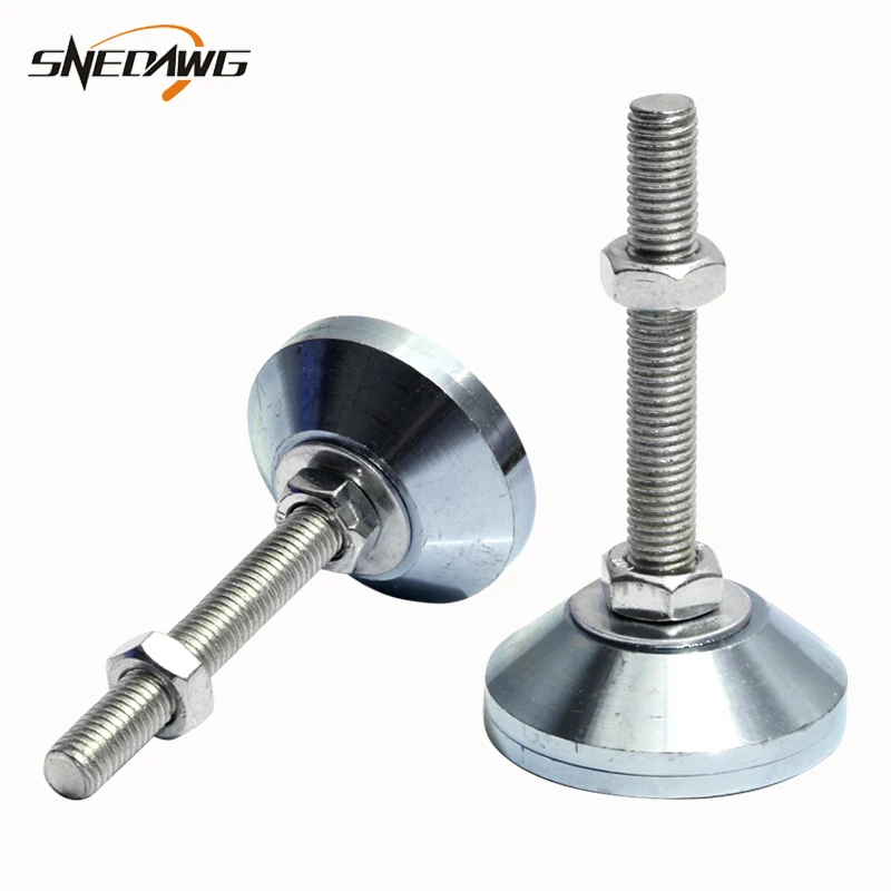 Регулируемые площадки для ног M12/M16/M20/M24 резьба твердый мебельный винт поддержка ног Выравнивание ног противоскользящая мебель скользкая площадка