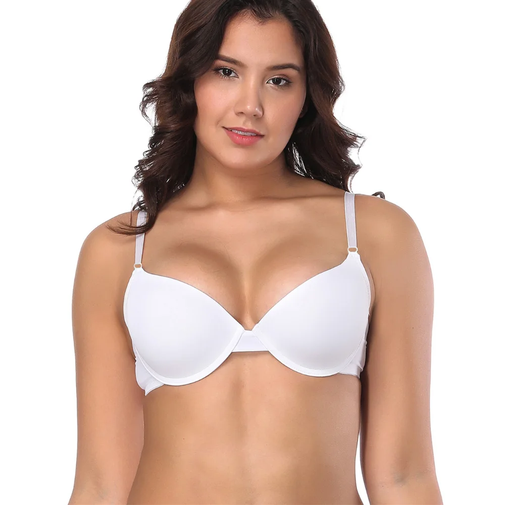 Сексуальное белье с эффектом Push Up бюстгалтера размера плюс C D E чашка Для женщин