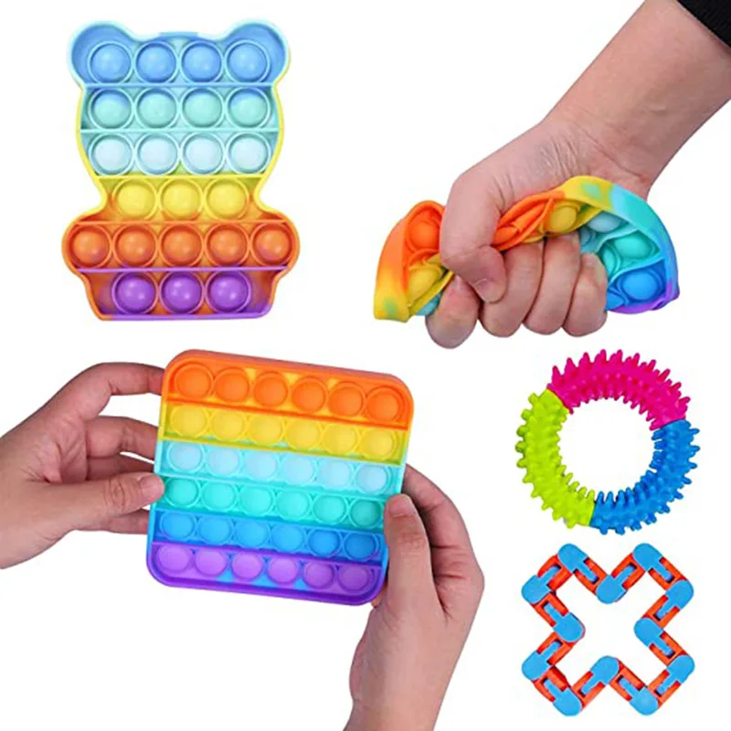 Непоседа куб игрушки набор сенсорные антистресс гаджеты упаковка игрушек