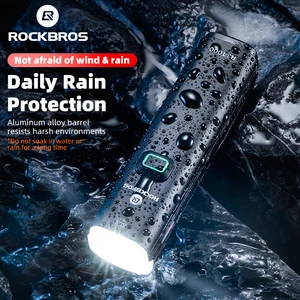 rockbros bicycle light 1000lm 4800mah led usb rechargeable bike front light rainproof flashlight power bank cycling headlight free global shipping