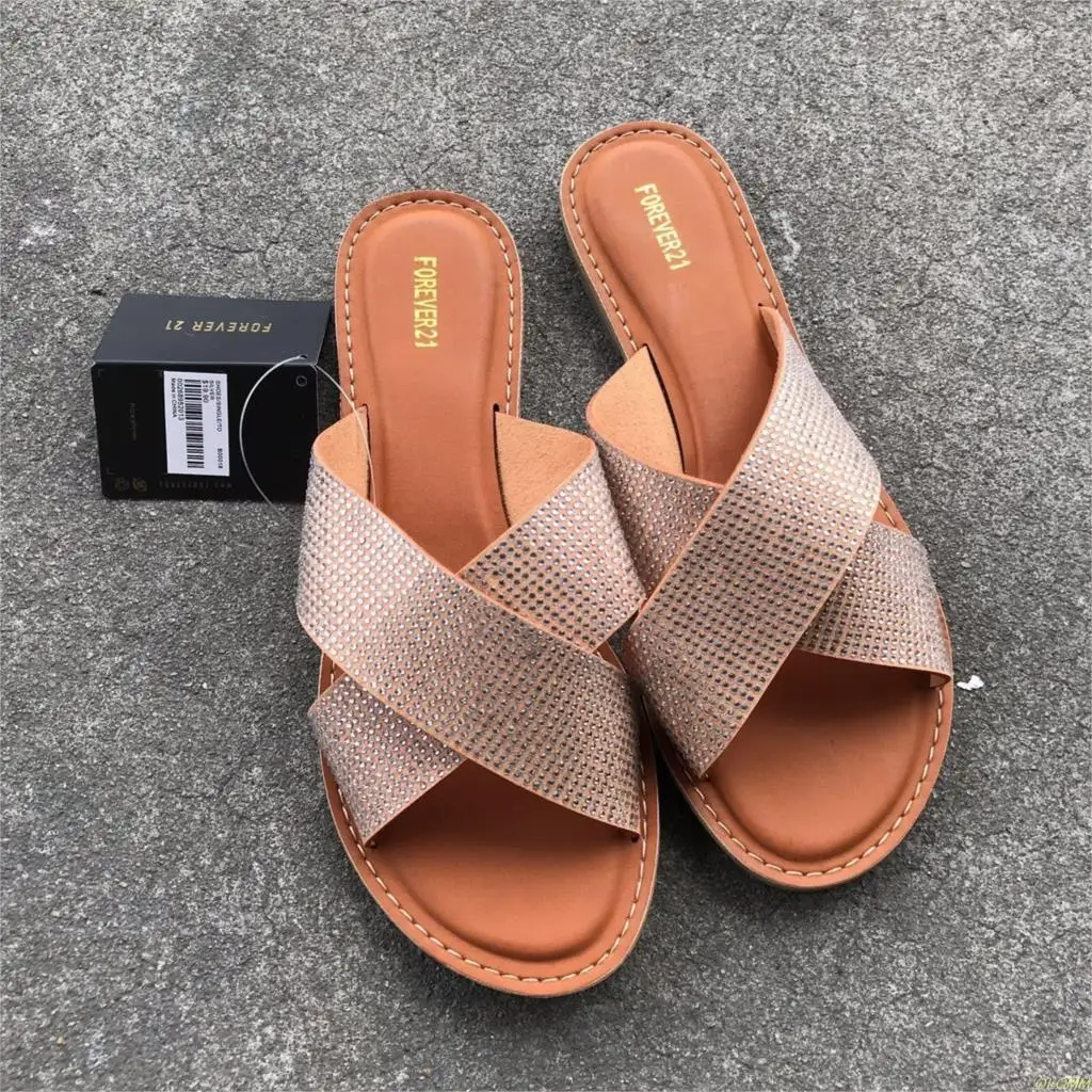 2019 Для женщин летние сандалии с ремешками в стиле Гладиатор низкие на плоской