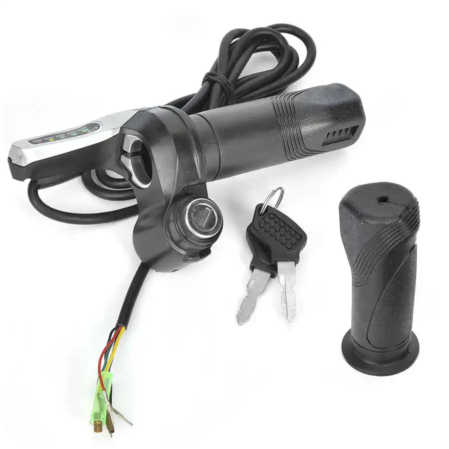 

Electric Handlebar Vehicle Handlebar Throttle Handle Waterproof Electric Bicycle Reverse Handlebar LCD Throttle Handle