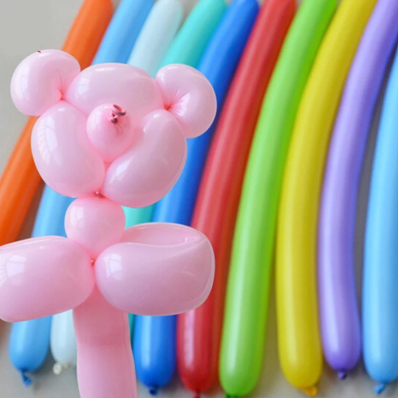 Разнообразные креативные цветные полоски волшебные воздушные шары игрушка