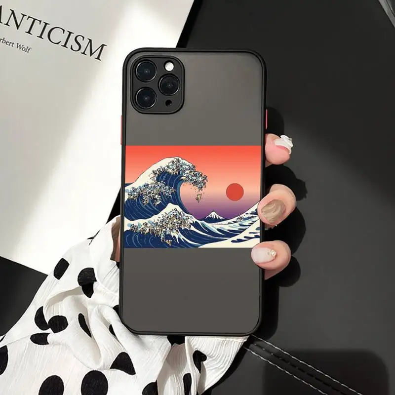 

The Great Wave off Kanagawa Phone Case matte transparent For iphone 7 8 11 12 plus mini x xs xr pro max cover