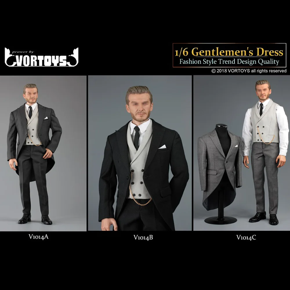 

In Stock 1/6 Man Gentleman Clothes & Leather Shoes Suits Fashion Trend Striped 3 Colors Suit Fit 12" Male Action Figure Dolls