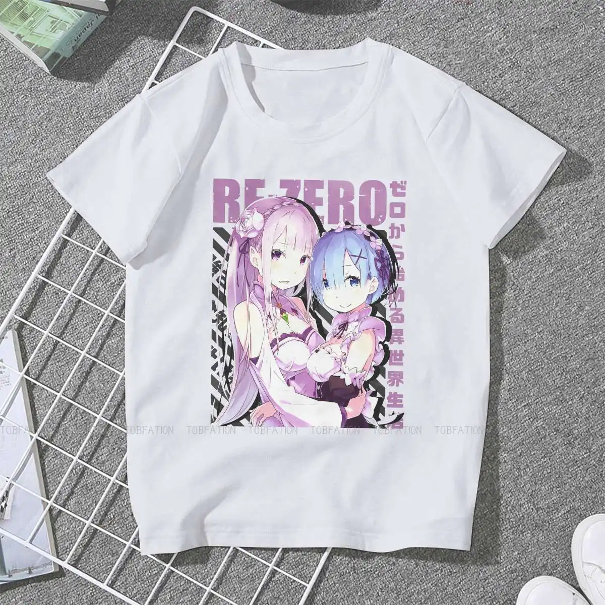 

Emilia Rem Feminine Clothes Re Life in a Different World From Zero Oversized T-shirt Goth Vintage Female Clothing