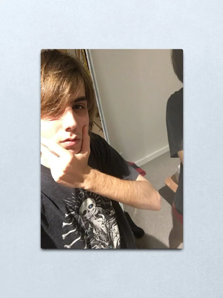 

Very cool and stylish boy in his late teens Metal Print Tin Sign Vintage Metal Wall Sign Plaque Retro Garage Shed Car