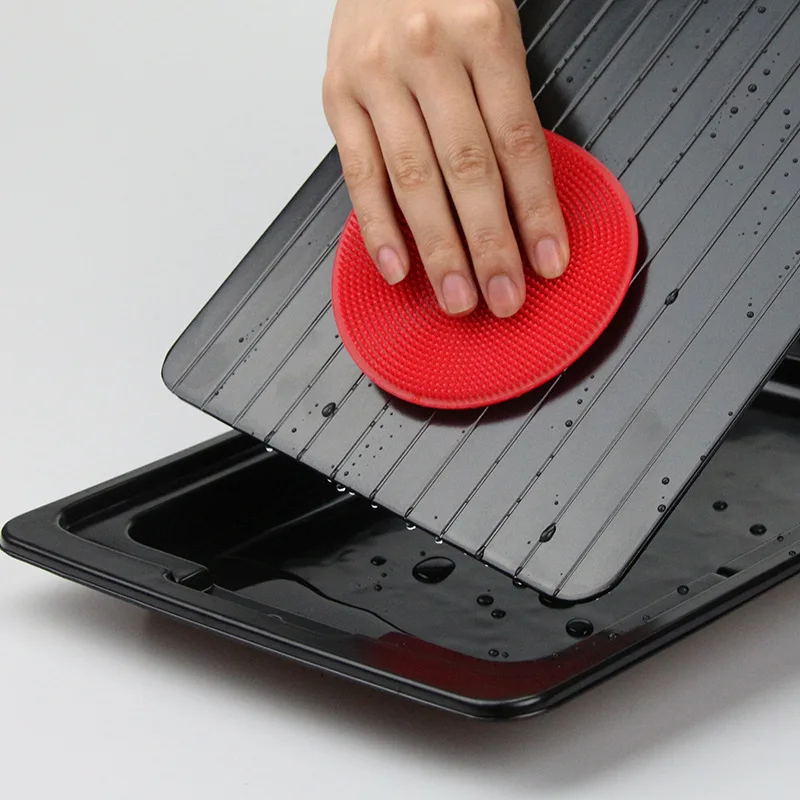 

Hot sale Fast Defrosting Tray with Cleaner Frozen Meat Defrost Food Thawing Plate Board Kitchen Tool dropshipping