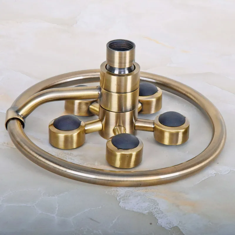 Античная бронзовая круглая дождевая насадка для душа кран аксессуары