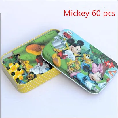 9 Оригинальные disney Pixar Toy Story 4 60 ломтик Маленький кусок детские игрушки-головоломки деревянные головоломки игрушки для детей подарок на день рождения - Цвет: 9