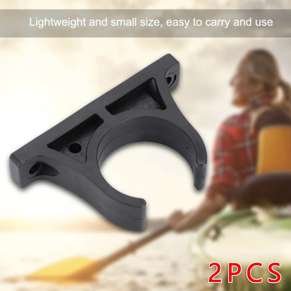 Oar Paddle Plastic Holder Clips Mounting Keeper Black 1 Pair High Quality