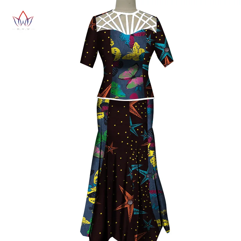 2019 Autumn African Skirt Set For Women Dashiki 2 Piece Sets African Clothes  Elegant Traditional African Clothing WY5332