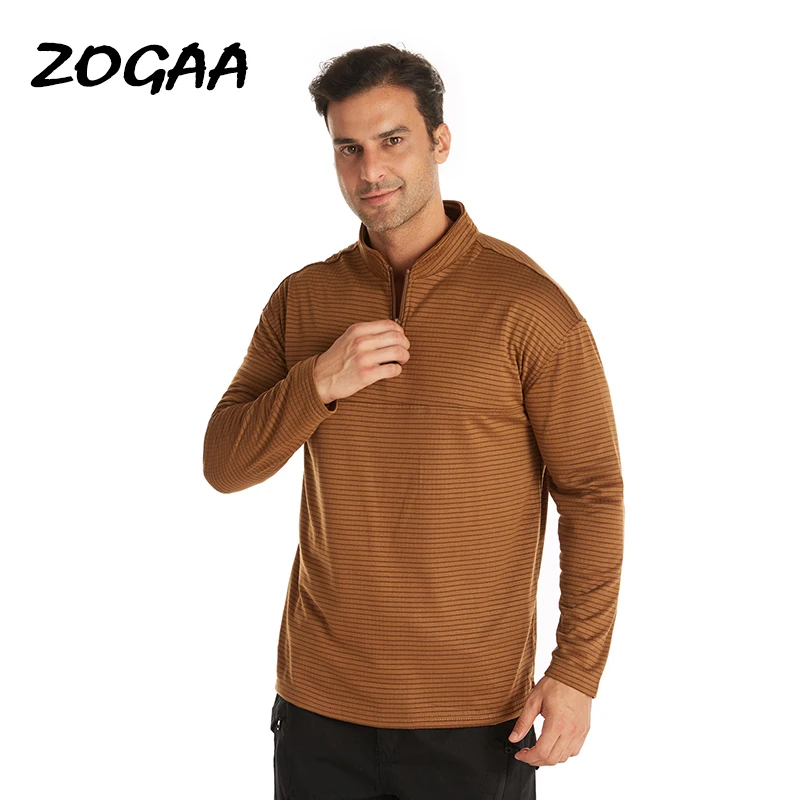 

ZOGAA Sweatshirt Men New Warm Outdoor Sport Cycling Men's Bottoming Shirt Solid Casual Lounge Wear Streetwear All-match Oversize