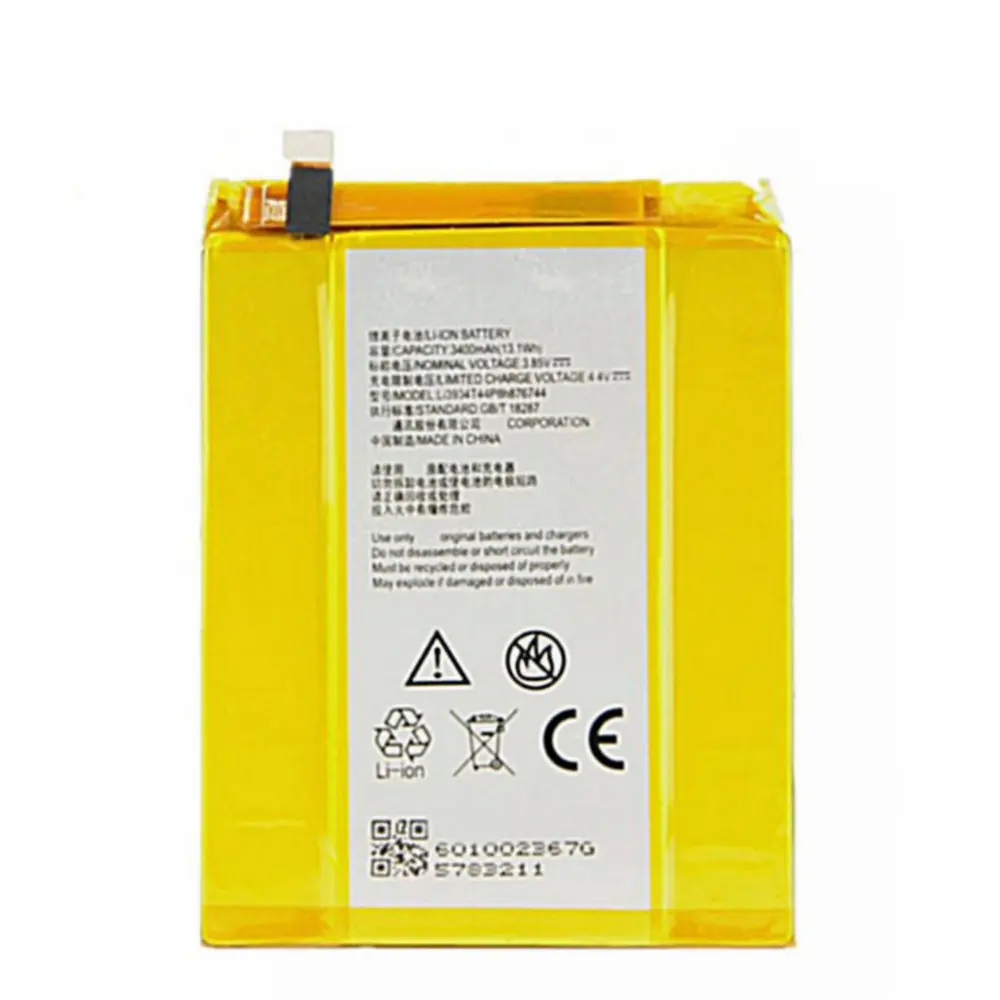 Li3934T44p8h876744 3400 мАч для ZTE ZMax Pro / Z981 Высококачественная сменная батарея|Аккумуляторы