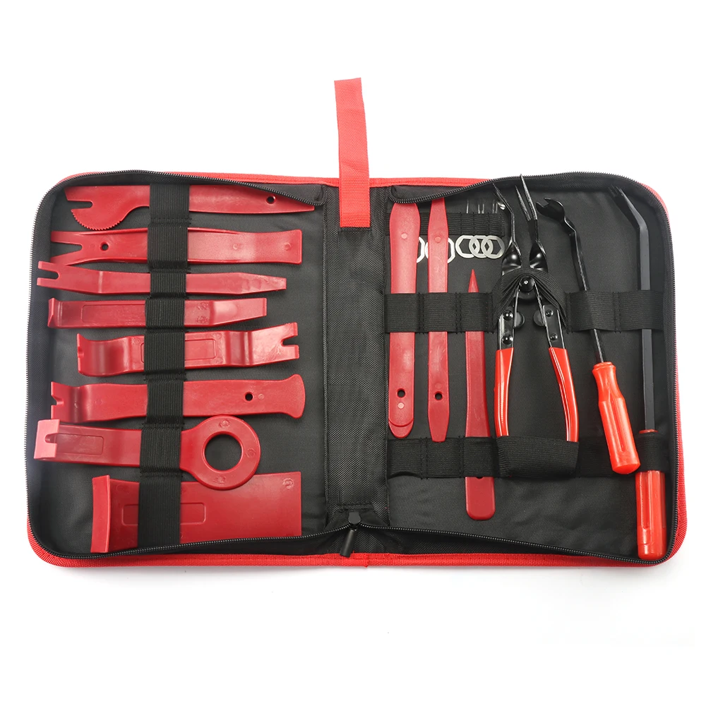 19 шт. портативные цветные авто радио панели двери Клип Панель отделка тире аудио