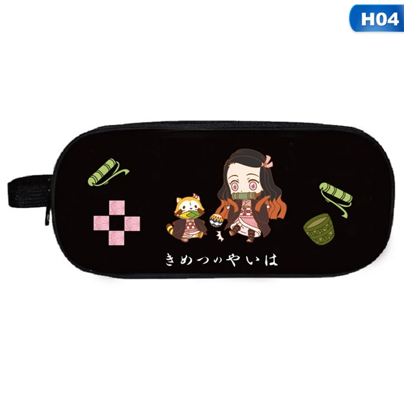 

Anime Demon Slayer: Kimetsu No Yaiba Student Pencil Case Pen Holder Bags Large Capacity Pen Box Stationery School Office Supply