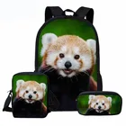 Рюкзак для мальчиков и девочек, с принтом в виде Красной панды