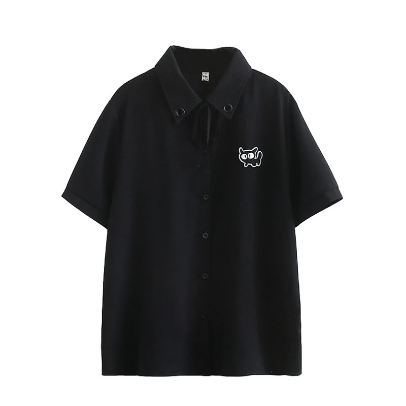 

summer 2020 new plus size tops for women large blouse loose casual short sleeve lapel chiffon shirt white pink 4XL 5XL 6XL 7XL