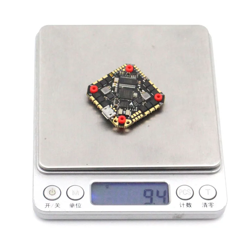 LANNRC F411 HD AIO 45A Control de vuelo ESC tablero integrado STM32F411CEU6 voltaje de entrada 2-6S Lipo para RC FPV paseo a trav&eacute;s de Drones-5