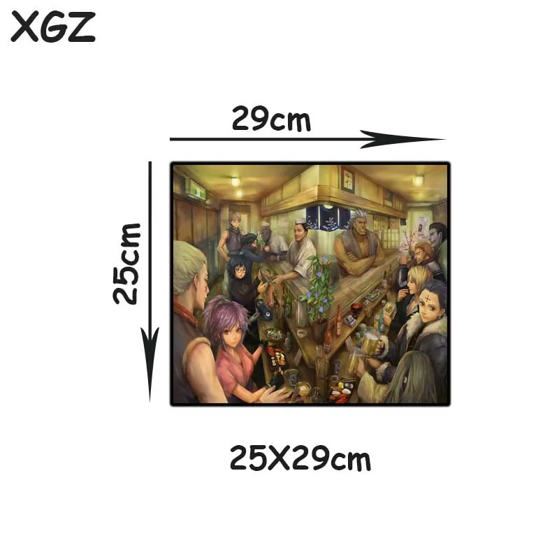 

XGZ Large Gaming Computer Desk Mat Black Lock Edge Hunter Spider Thief Restaurant Anime Custom Fashion Mouse Pad Rubber Non-slip