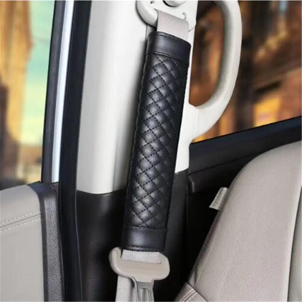 

Soft Leather Car Seat Belt Cover Shoulder Neck Safety Protection Seat Belt Pad Comfortable Driving Auto Interior Accessories