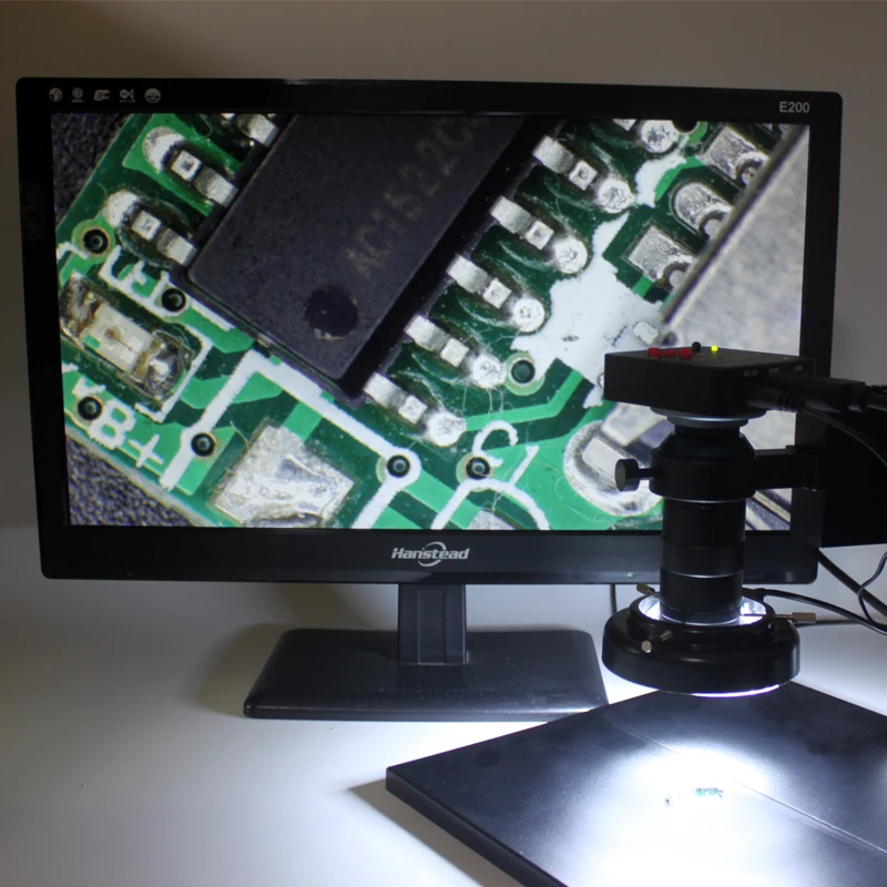 Промышленный электронный видеомикроскоп 38MP 2K HDMI USB камера + 130x C-Mount линза