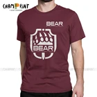 Мужская футболка с коротким рукавом, Повседневная футболка с круглым вырезом и принтом медведя из тарков, одежда для выживания