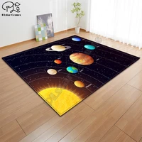 cosmic galaxy pattern carpet square anti skid area floor mat 3d rug non slip mat dining room living room soft carpet