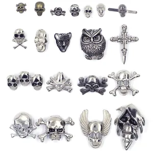 5 комплектов шпильки-черепа шипы рок сделай сам Ремесло панк заклепки для одежды сумка обувь кожаная одежда аксессуары ручной работы