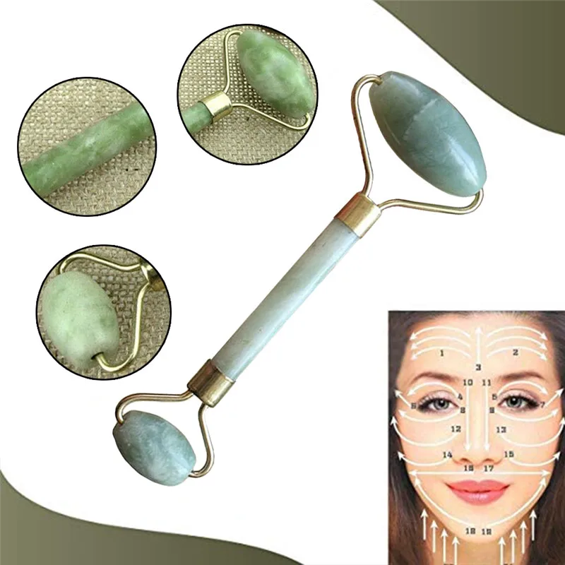 1 шт. Нефритовый ролик для массажа лица против морщин|Массажный из ЭВА| |