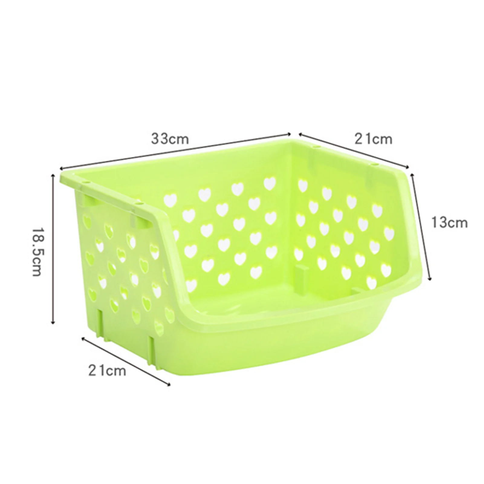 

Durable Stackable Storage Basket Hollow Fruit Vegetable Box Kitchen Convenience Home Kitchen Organizer And Storage Container