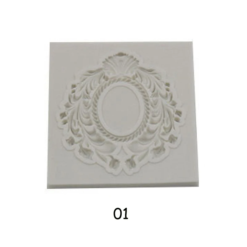 Border Silicone Photo Frame Embossed Mold Fondant Pastry Tools Chocolate Mould Sugar Craft 3D Relief Cake Decorating | Дом и сад