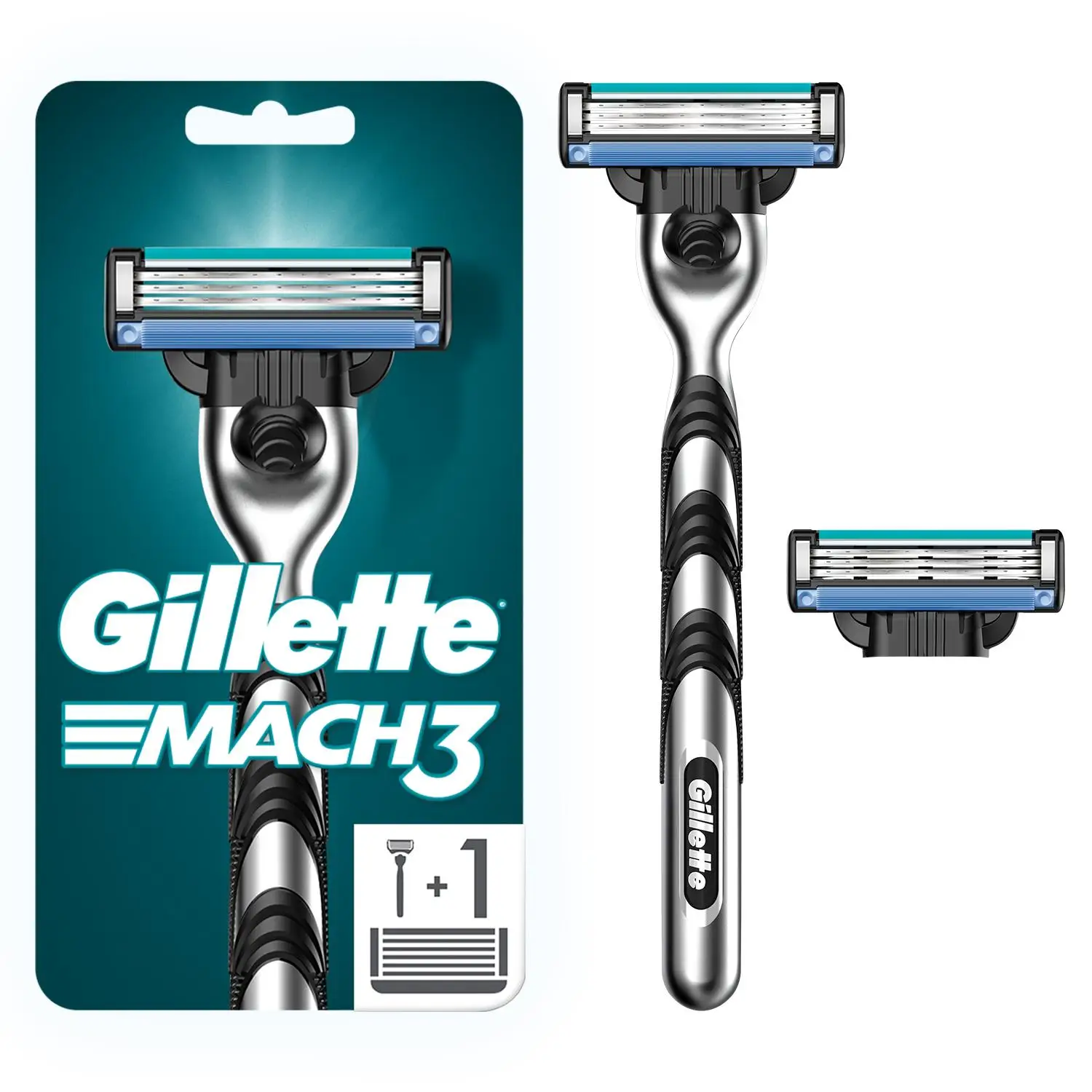 Мужская бритва Gillette Mach3 с 2 сменными кассетами |