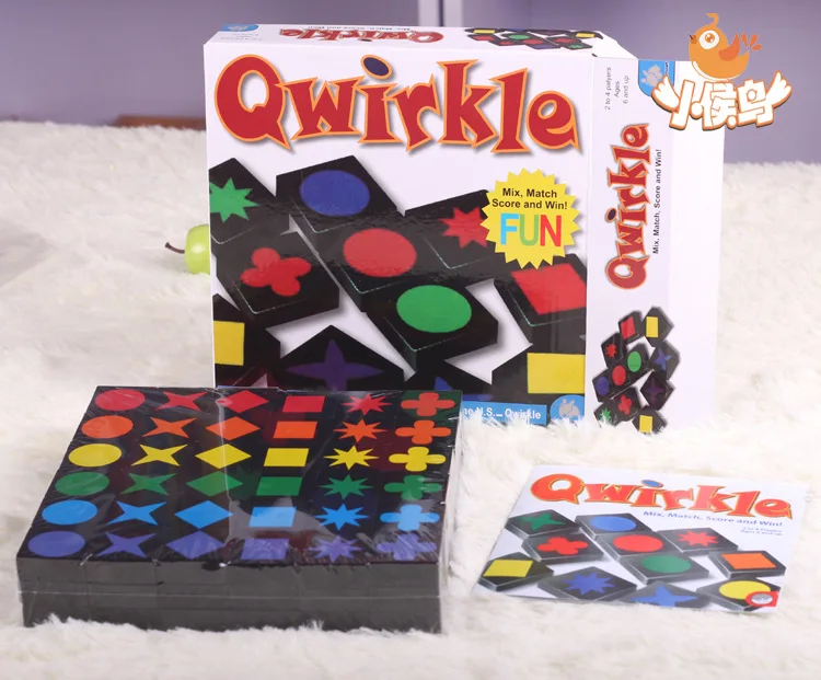 Qwirkle смешивает балл и выигрывает! Детские развивающие игрушки шахматы настольные