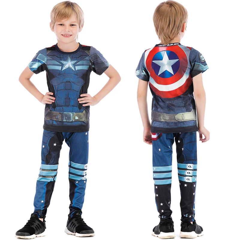 Детский набор одежды для занятий боксом MMA из двух предметов компрессионные