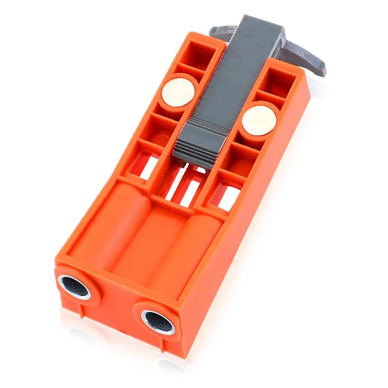 

9.5mm Oblique Hole Locator Drill Guide Magnetic Hole Pocket Jig Kit Furniture Punching Positioner Woodworking Tools