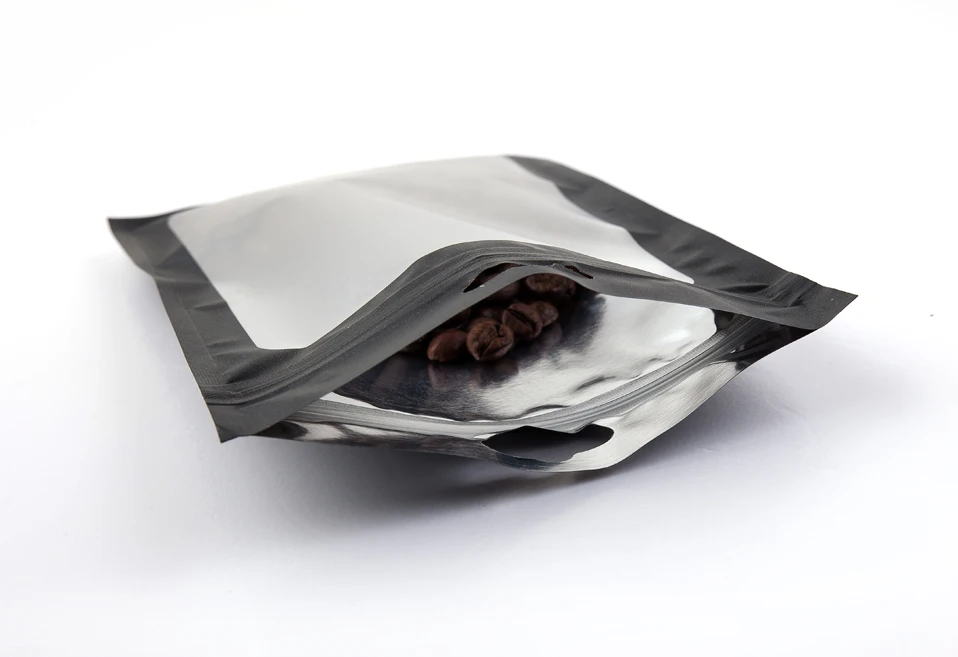 Varicous размеры закрывающимися Алюминий полиэтилентерифталатное покрытие Ziplock посылка сумка лобового стекла от солнца матовый черный мешки замка застежка-молнии с отверстием для подвешивания