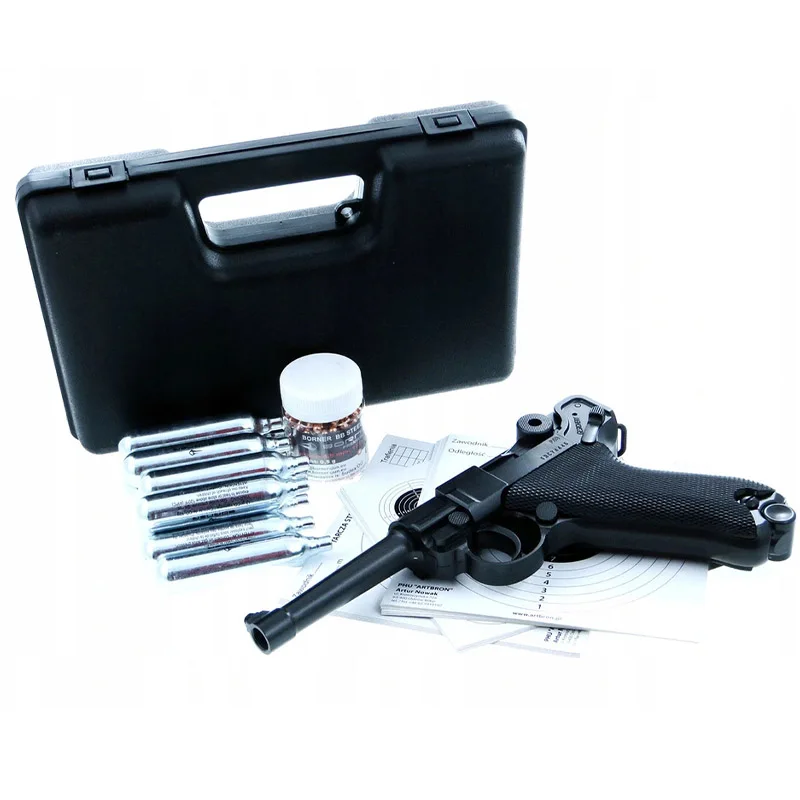 Игрушечный пистолет легенды о ветровом ружье LUGER P08 свинцовый игрушечный