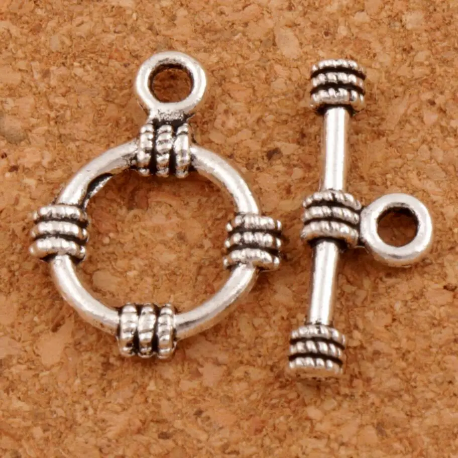 

Rope Round Bracelet Toggle Clasp Tibetan Silver 100sets Zinc Alloy Jewelry Findings Fit Bracelets L836