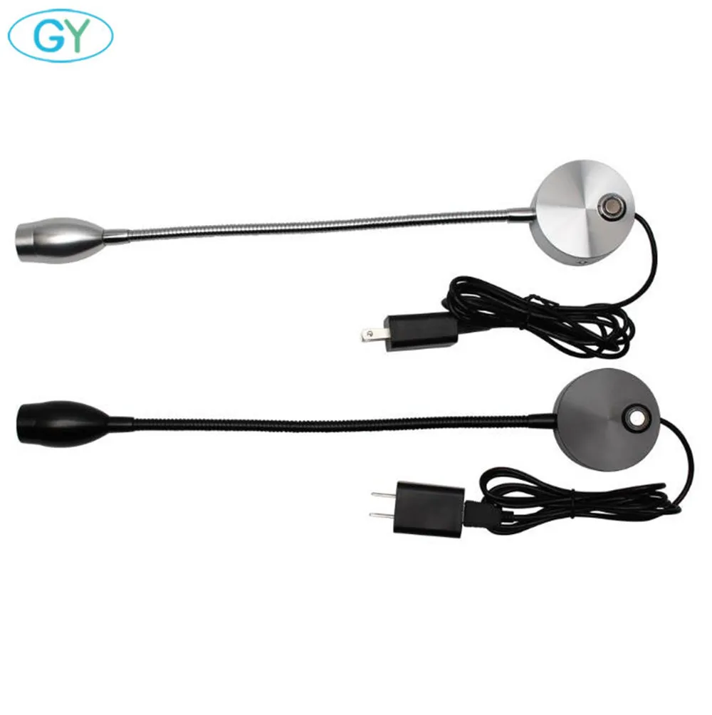 Приглушаемые настенные бра светодиодный светильник для чтения с гусиной шеей