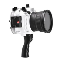 40m130ft for sony a7 ii ng series a7s a7r mark ii underwater camera housing diving case with pistol grip standard port white