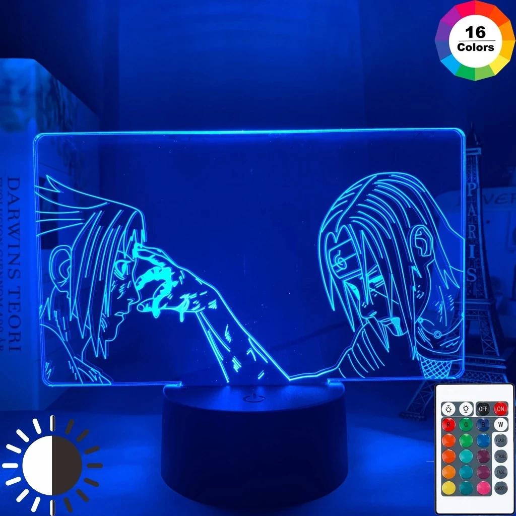 Led Touch Sensor Nightlight for Home Decor Table Lamp 3d Night Anime Letter Design Hunter X Kids Gift | Лампы и освещение