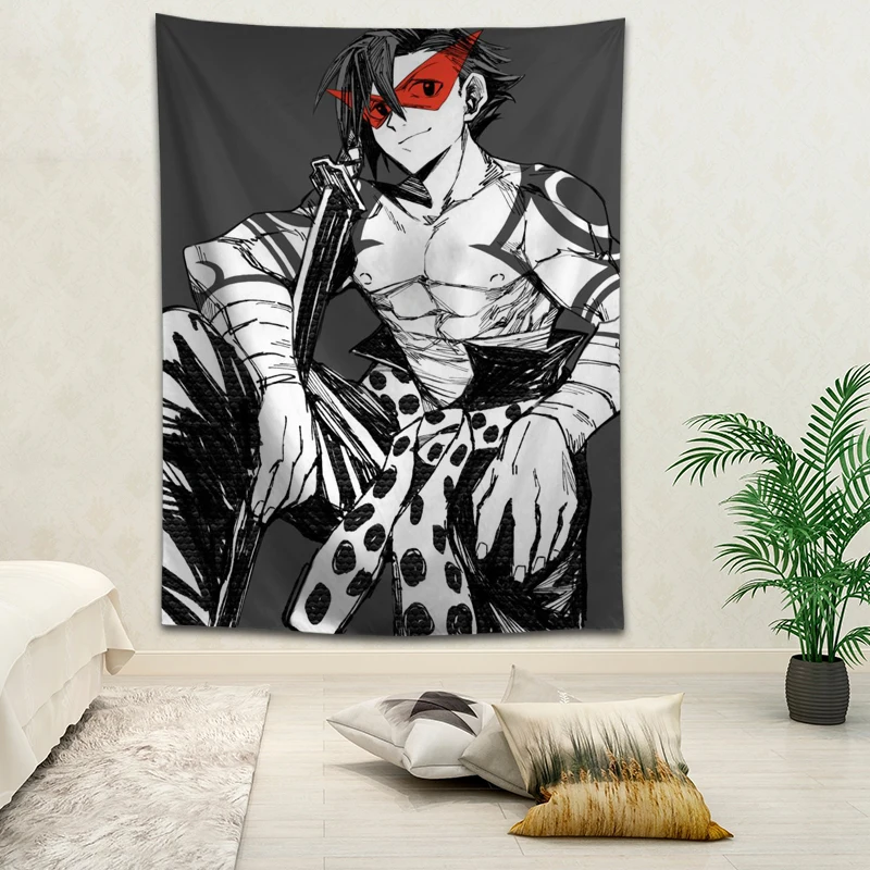 

Горячая Распродажа пользовательский Аниме Gurren Lagann Печатный гобелен фон декоративный гобелен различных размеров Настенный декор
