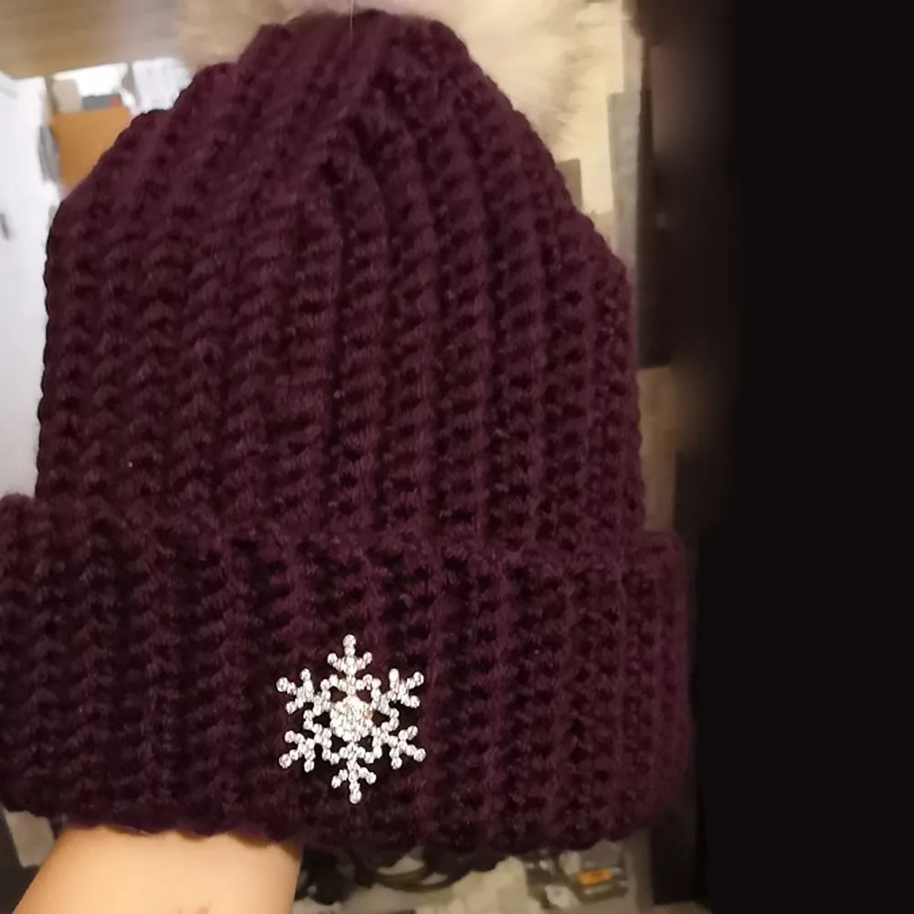 Брошь для женщин на лацкан с кристаллом новый год брошь в виде снежинки