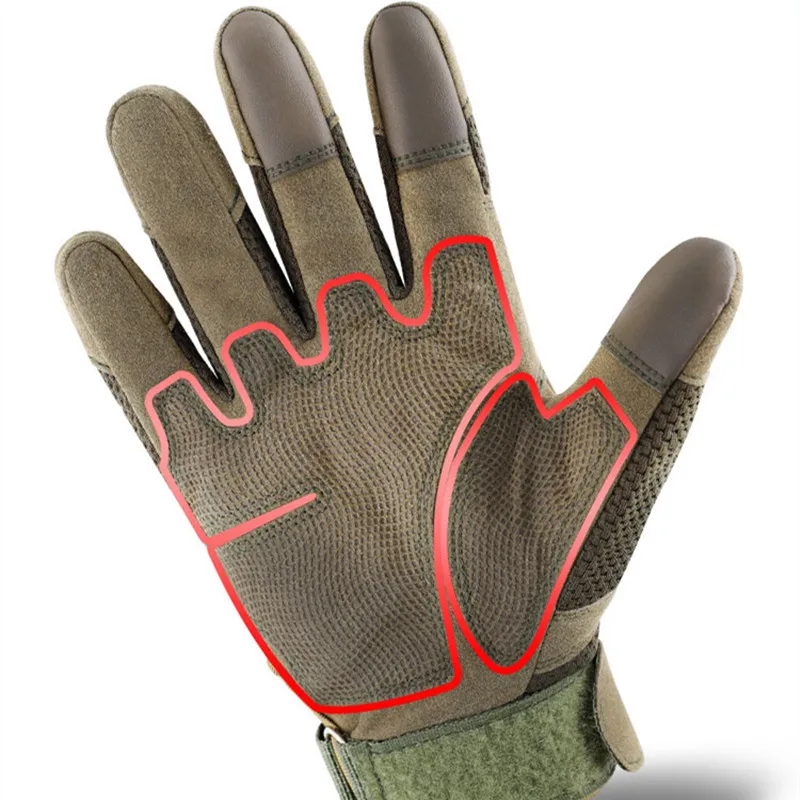 

Cycling gloves touch screen men's multifunctional hand protection wear-resistant camouflage tactical full-finger gloves
