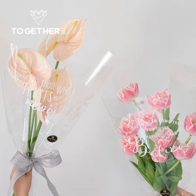

Cellophane Glass Flower Packing Paper Waterproof Flower Package Floral Wrapping For Florist Supplies DIY Gift Bouquet Decoration