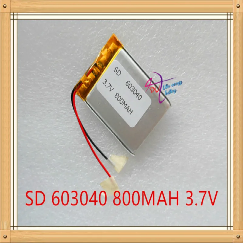3 7 в 800 мАч 603040 литий-полимерный аккумулятор для Mp3 MP4 MP5 GPS mobile bluetooth | Электроника